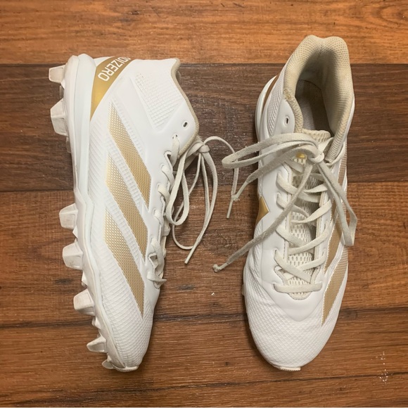 adidas Other - Adidas Men's Adizero Impact.2 American Football Cleats White/Gold Metallic 9.5